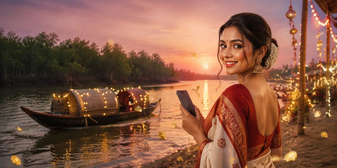 সুন্দরবনের মোবাইল পেমেন্ট ব্যবহারের দৃশ্য